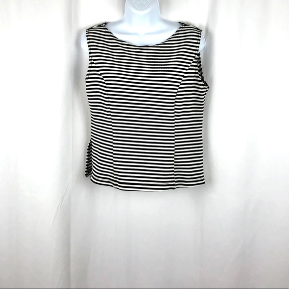 Nicole Studio knit striped tank top 8P - Picture 1 of 6